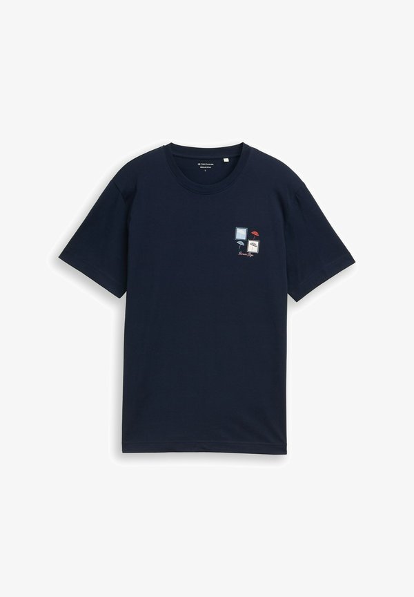 TOM TAILOR T-SHIRT MIT PRINT - Print T-shirt - sky captain blue