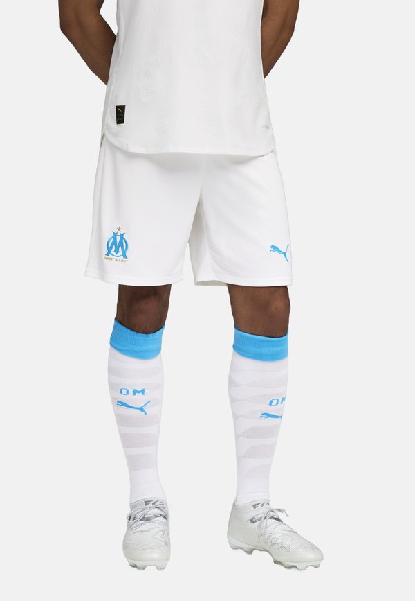 Puma OLYMPIQUE DE MARSEILLE - Sports shorts - white bleu azur