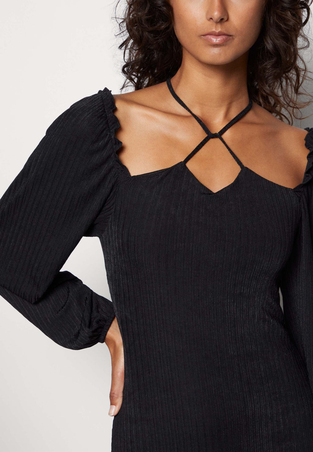 Hollister Co. TIE HALTER PARTY DRESS