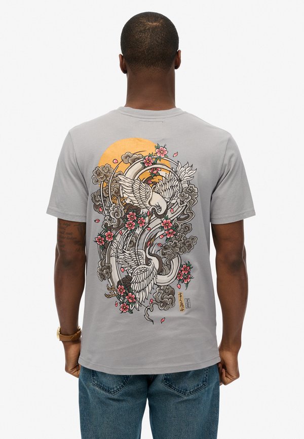 Superdry & Co VINTAGE LOGO TOKYO  - Print T-shirt - sleet grey