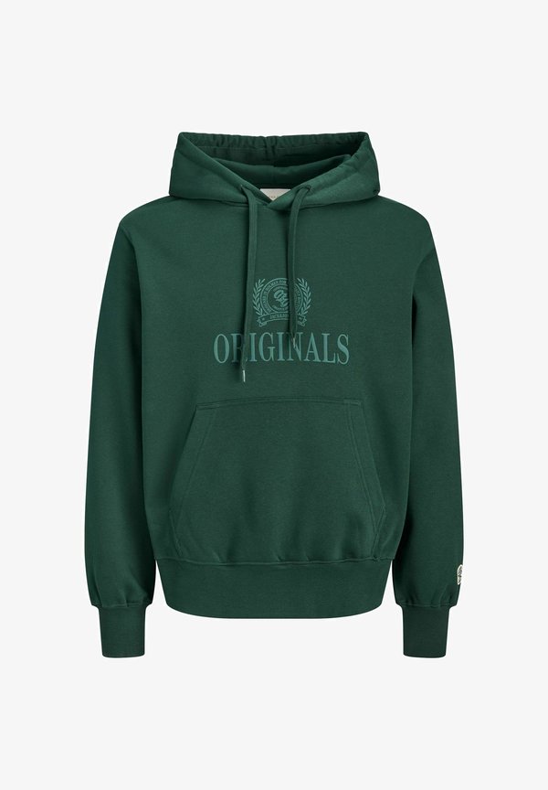 Jack & Jones JORFREDERIKSBERG MONOGRAM SWEAT HOOD PLS - Hoodie - pine grove