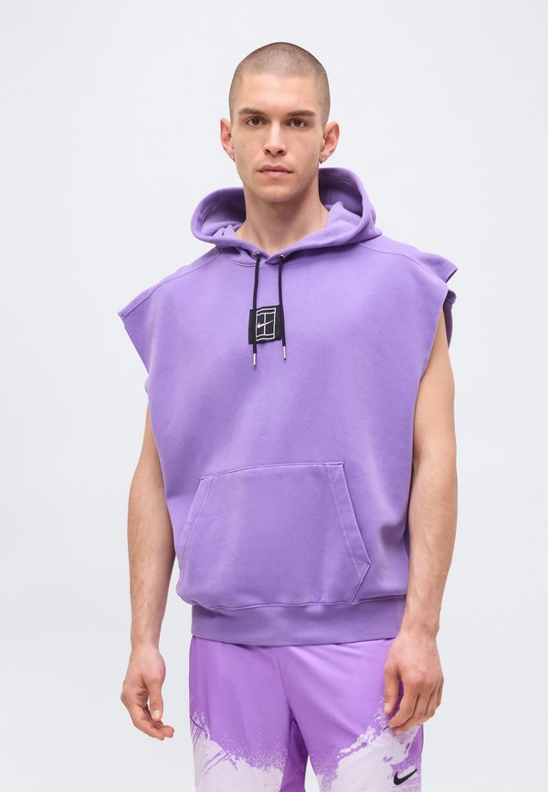 Nike Performance NIKECOURT ADVANTAGE SLAM SLEEVELESS HOODY - Hoodie - bright violet