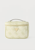 Guess BERTA TOILETRY TRAIN CASE - Wash bag - sage