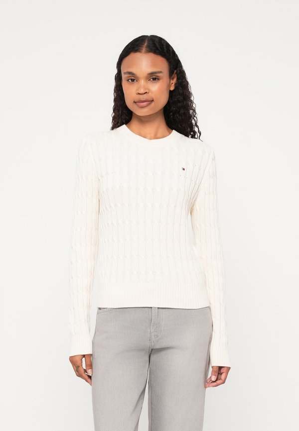 Tommy Hilfiger CABLE KNIT CREW NECK JUMPER - Jumper - calico