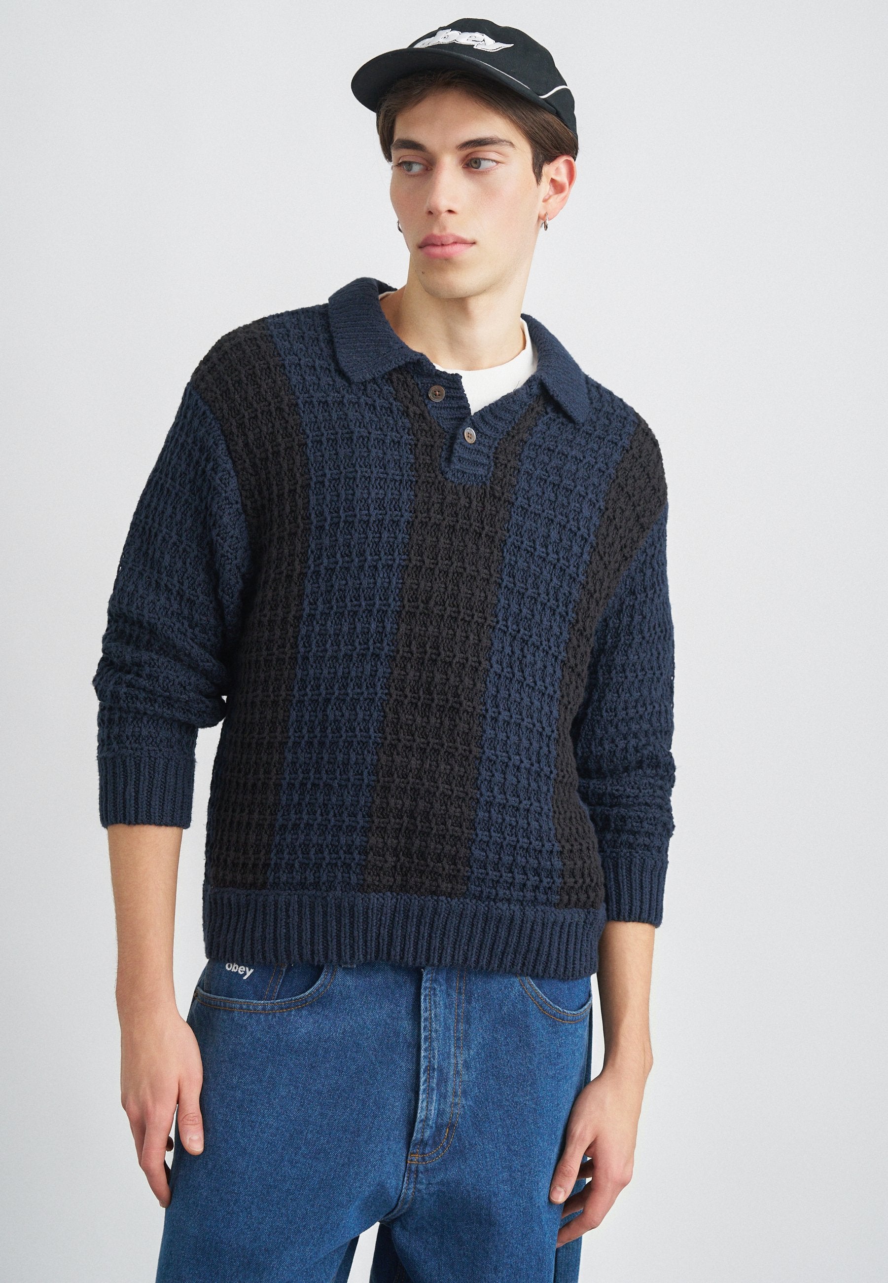 Obey Clothing TEXTURED RUGBY