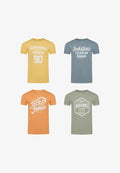 Jack & Jones 4 PACK - PRINT T-SHIRT - JJLINO - Print T-shirt - pack