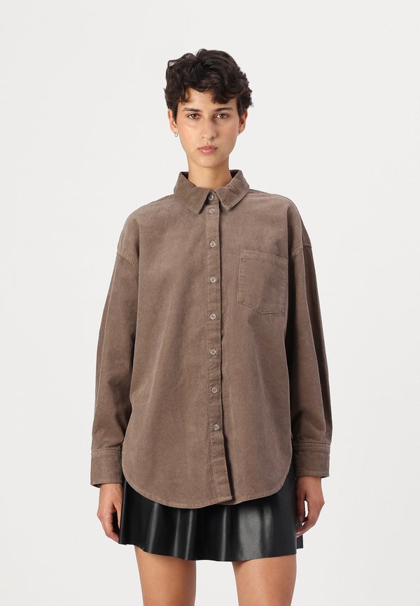 ONLY ONLAIME MOXI LONG - Button-down blouse - fossil