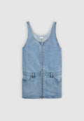 Levi's® MINI ZIP DRESS - Denim dress - not the same skirtall