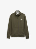 TOM TAILOR STAND-UP SWEAT JACKET - Zip-up sweatshirt - deep forest green