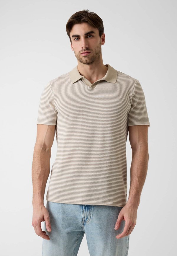 Guess GESTRICKTES POLO - Polo shirt - beige