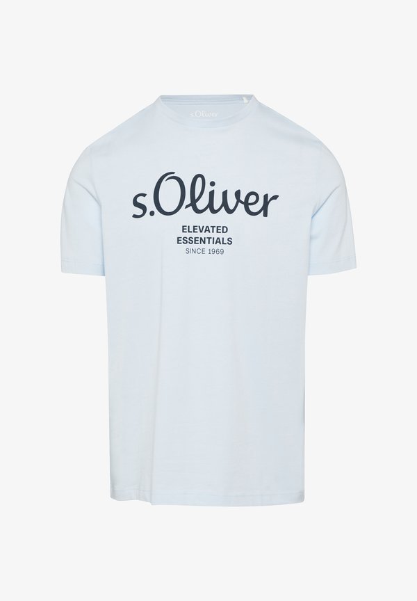 s.Oliver Print T-shirt - hellblau
