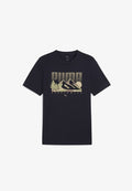 Puma GRAPHICS MOUNTAIN - Print T-shirt - new navy