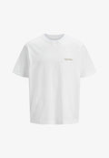 Jack & Jones Backprintet - Print T-shirt - bright white