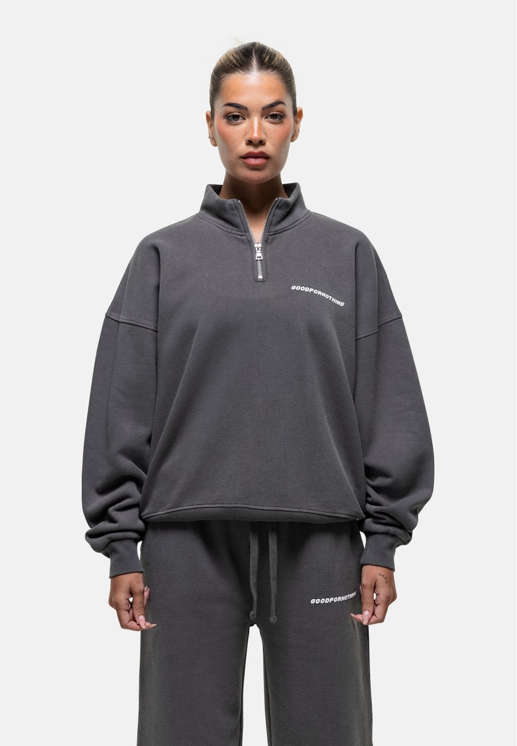 Good For Nothing  VINTAGE WASHED QUARTER ZIP