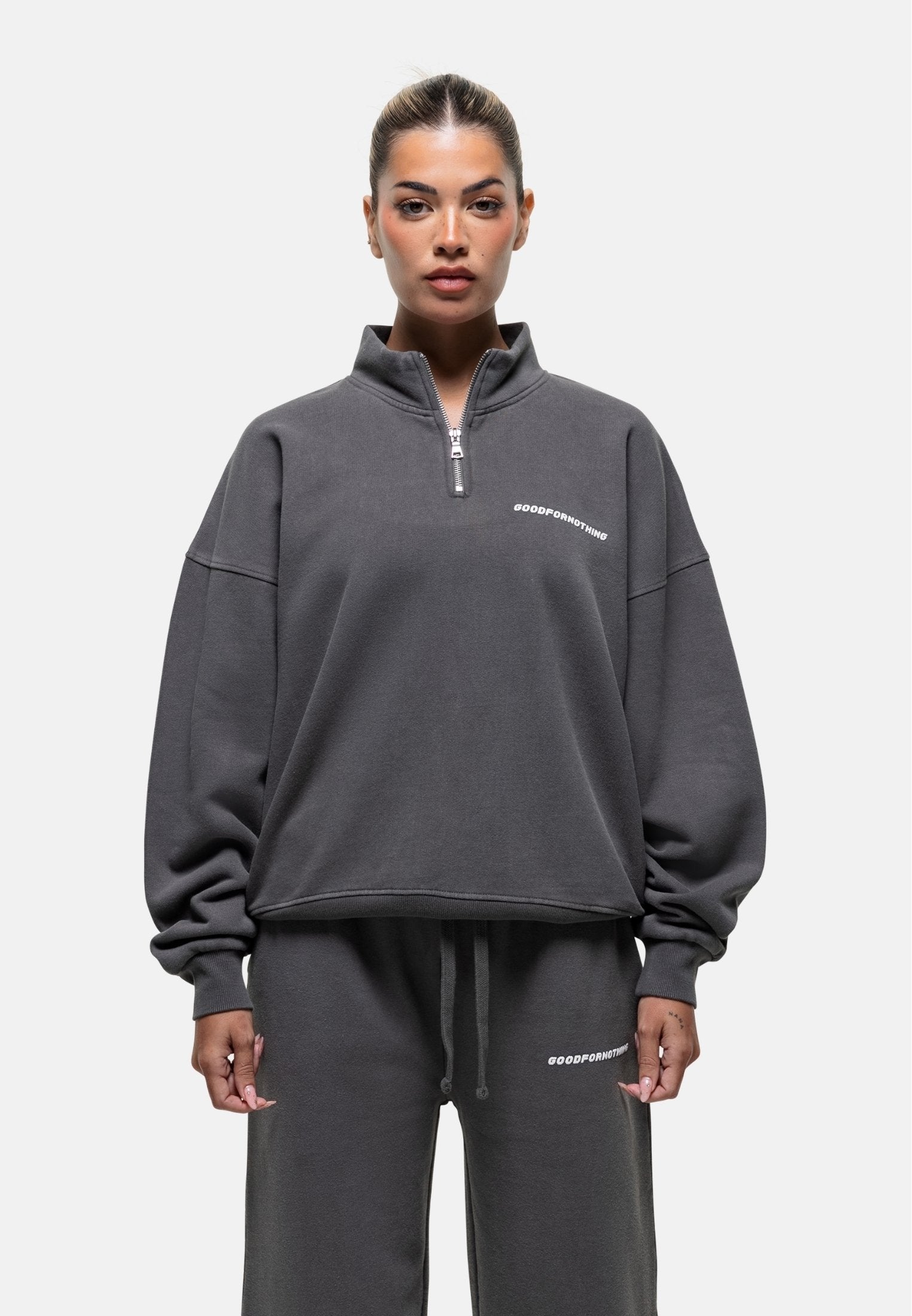 Good For Nothing  VINTAGE WASHED QUARTER ZIP