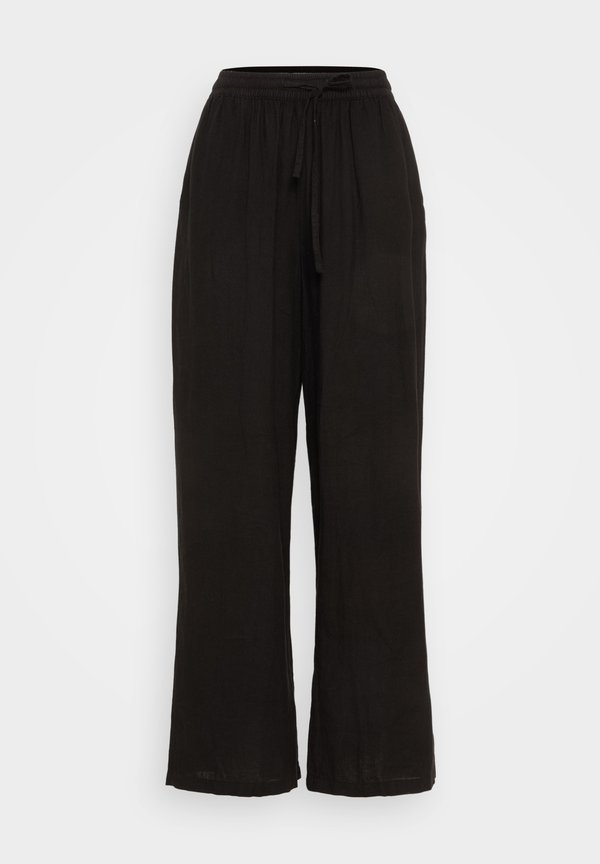 Vero Moda Wide-leg VMLINN Mid waist - Trousers - black