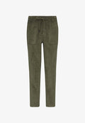 s.Oliver FLIESSENDE JOG - Trousers - olivgrün