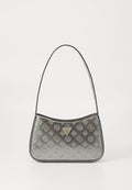 Guess ARNELA TOP ZIP SHOULDER BAG - Handbag - pewter logo