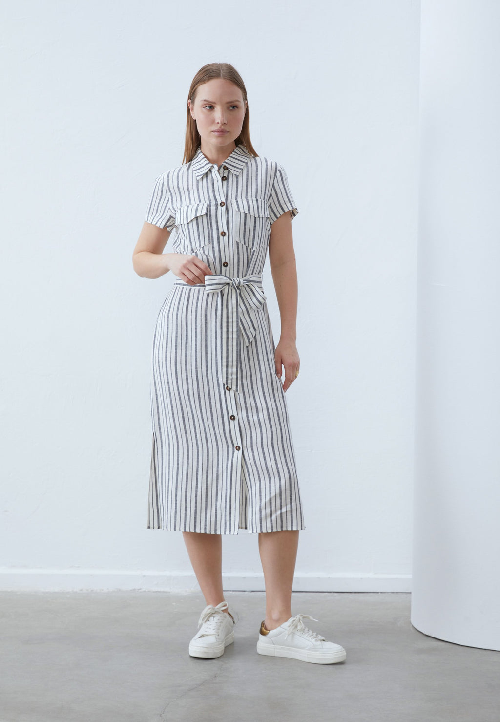 Anna Field LINEN BLEND SHIRT DRESS