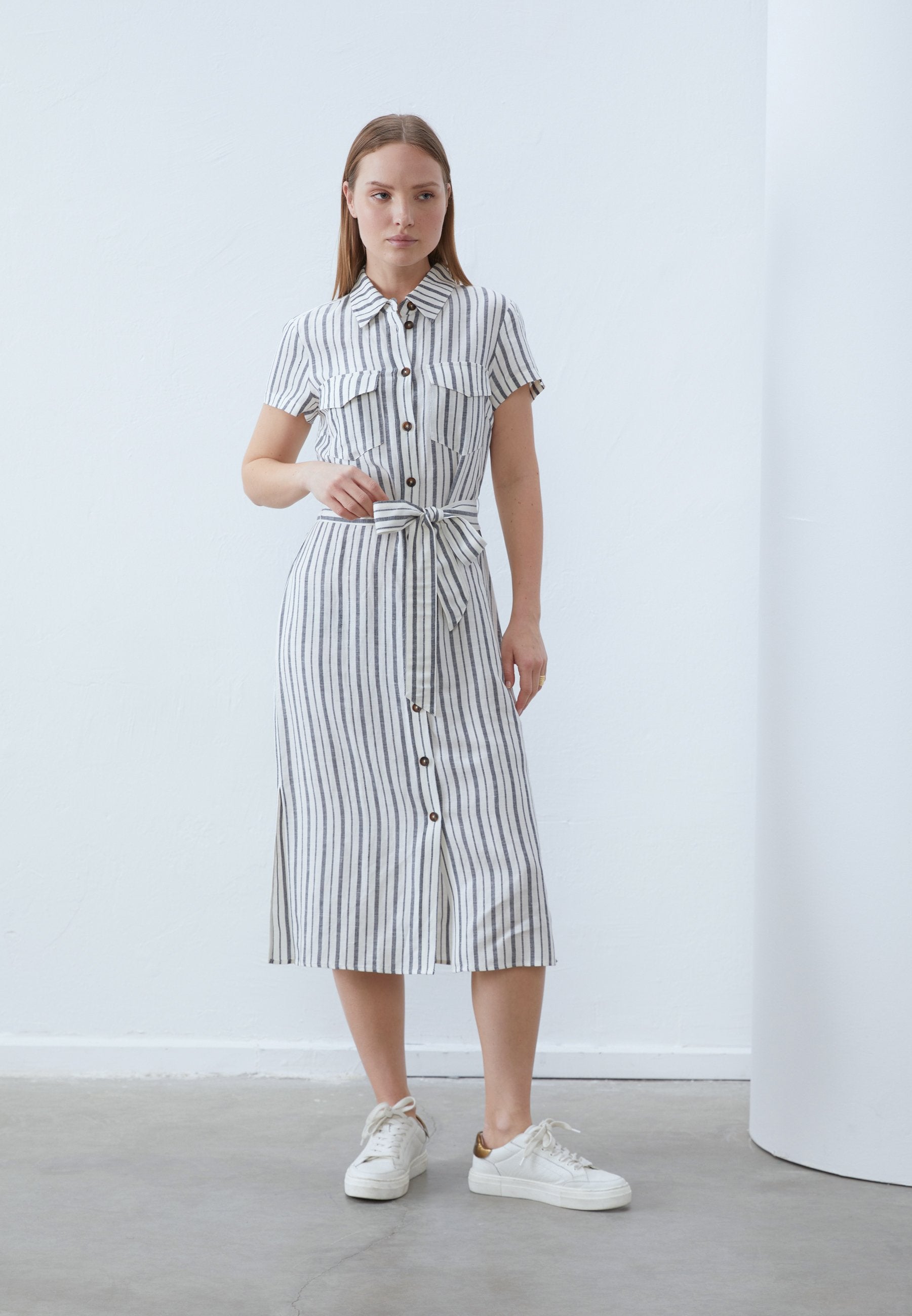 Anna Field LINEN BLEND SHIRT DRESS