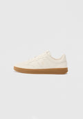 Tommy Hilfiger TH MONOGRAM LEATHER COURT TRAINERS - Trainers - soft cream