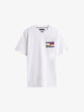 Tommy Hilfiger COLOUR FLAG TEE - Print T-shirt - white