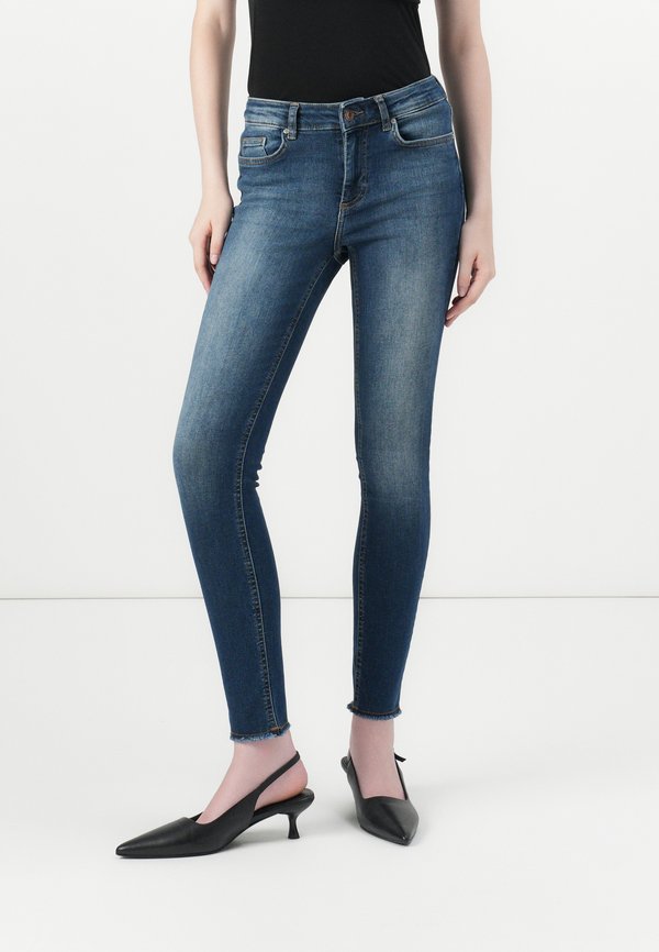 ONLY Skinny fit ONLBLUSH Mid waist Ankle length - Jeans Skinny Fit - dark medium blue denim
