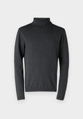 Jack & Jones JJEBASIC KNIT ROLL NECK NOOS - Jumper - dark grey melange