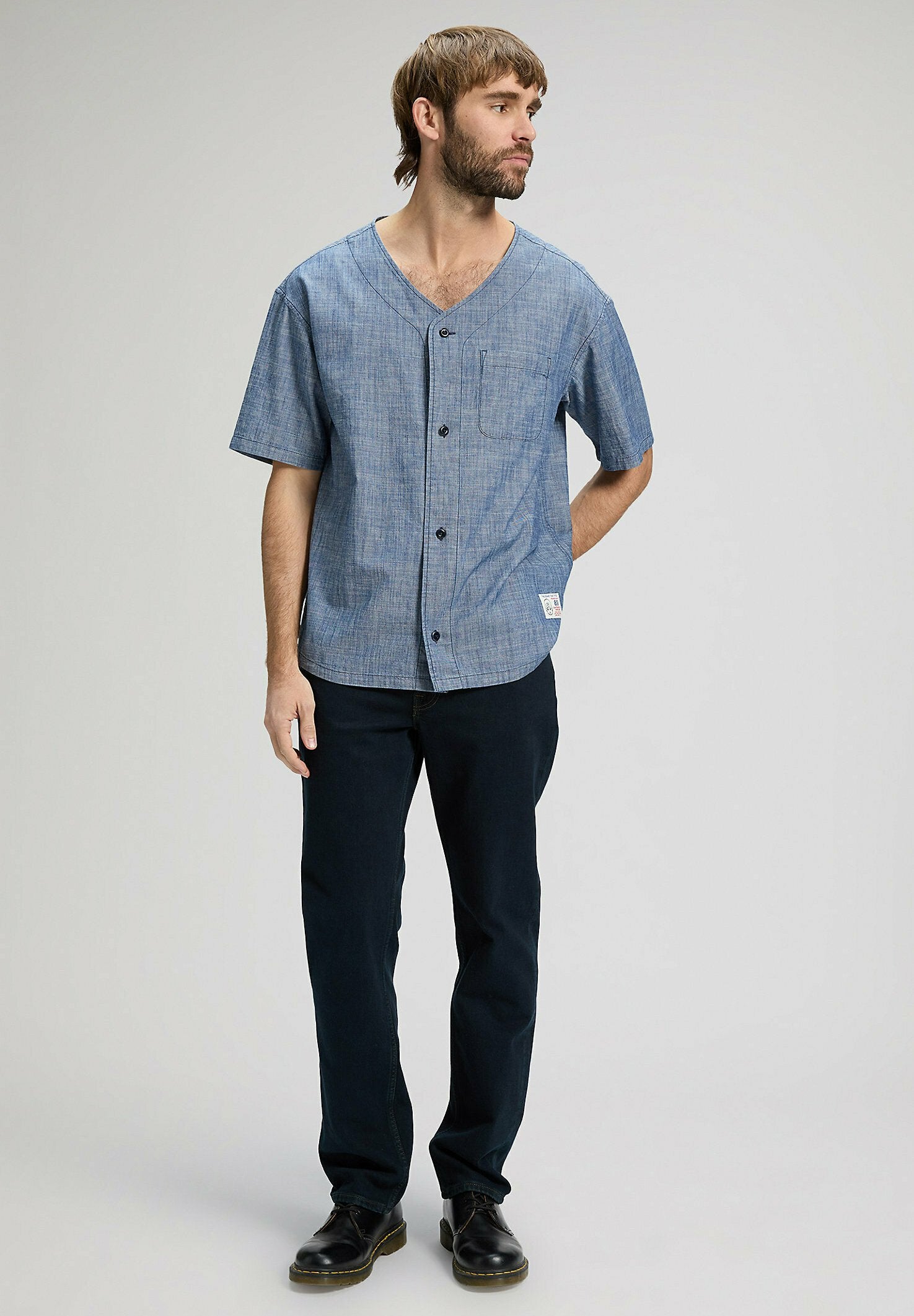 Lee SHORT SLEEVE BASEBALL TEE WITH PKT - RELAXED FIT