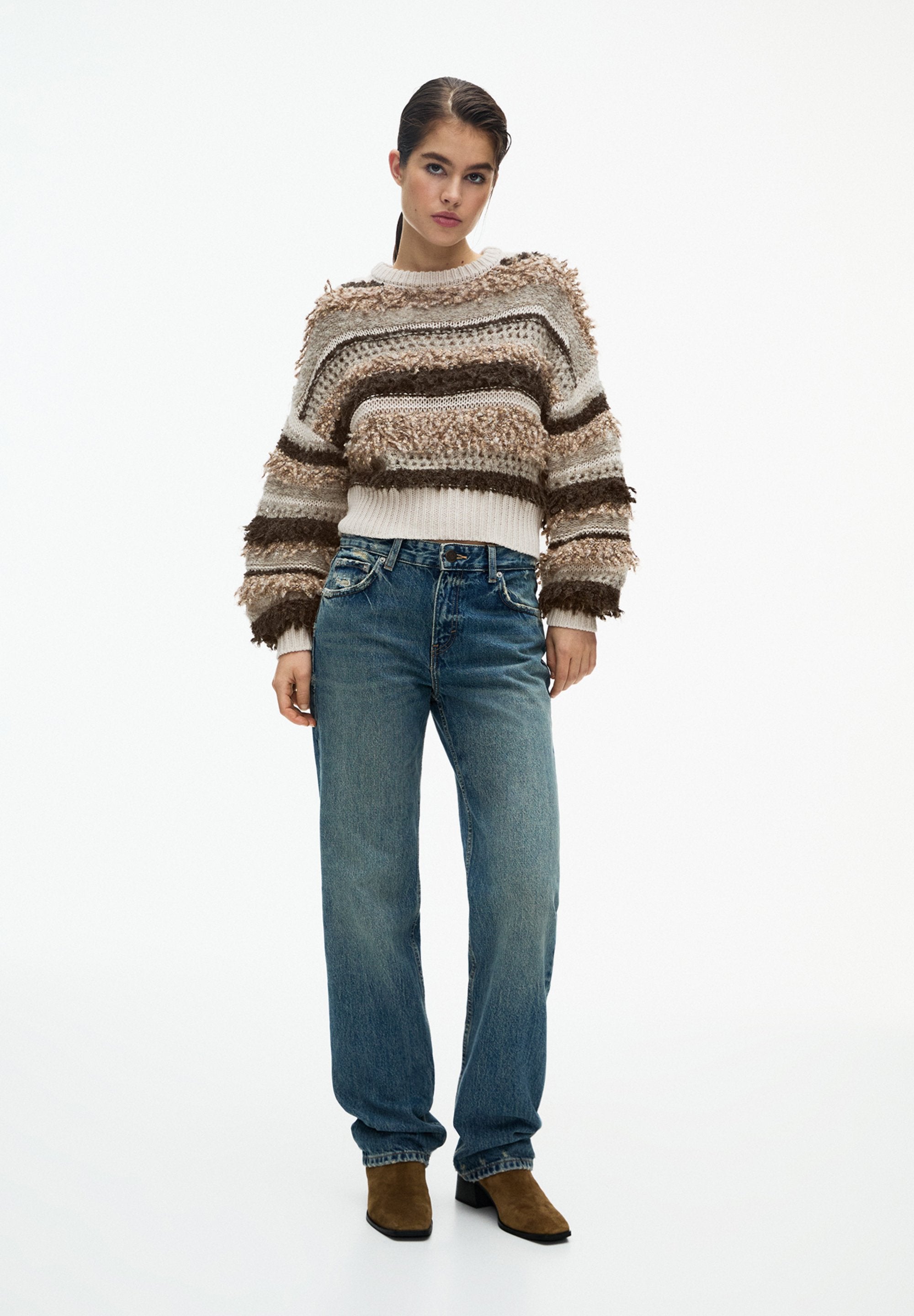 PULL&BEAR CONTRAST STRIPED