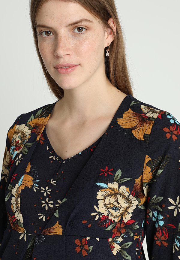 JoJo Maman Bébé FLORAL PLEAT DRESS