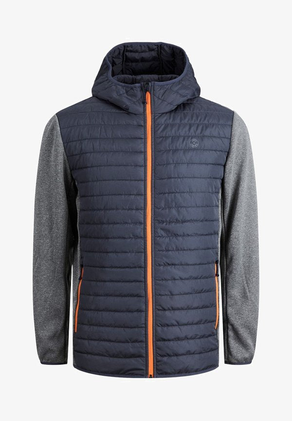 Jack & Jones JJEMULTI QUILTED JACKET - Light jacket - grey melange