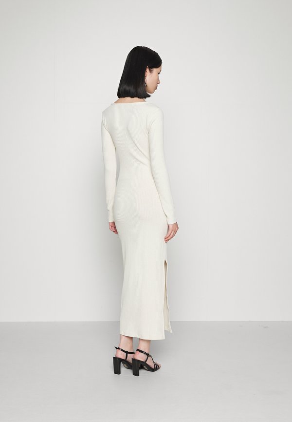 NA-KD TIE NECK LONG SLEEVE DRESS