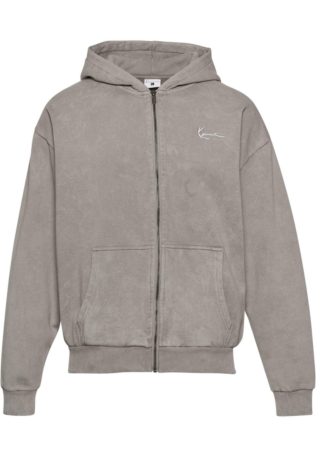 Karl Kani CHEST SIGNATURE OS WASHED HEAVY SWEAT WOLF FULL ZIP