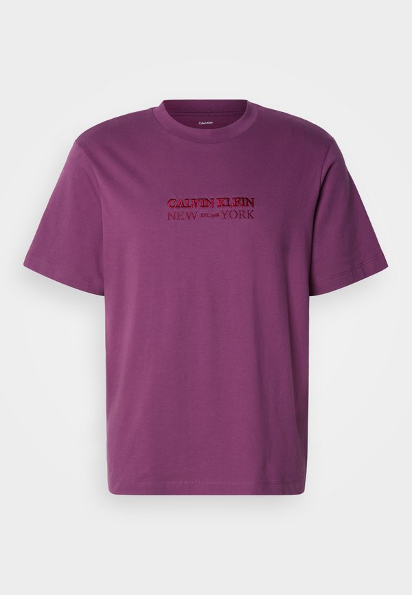 Calvin Klein 20S NY GRAPHIC - Print T-shirt - pale purple