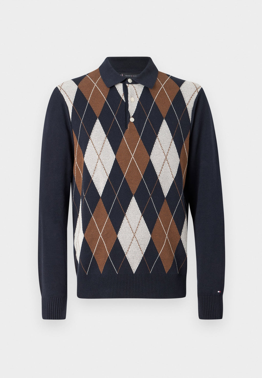 ARGYLE RUGBY COLLAR JUMPER Media 1