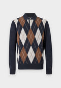 ARGYLE RUGBY COLLAR JUMPER Media 1