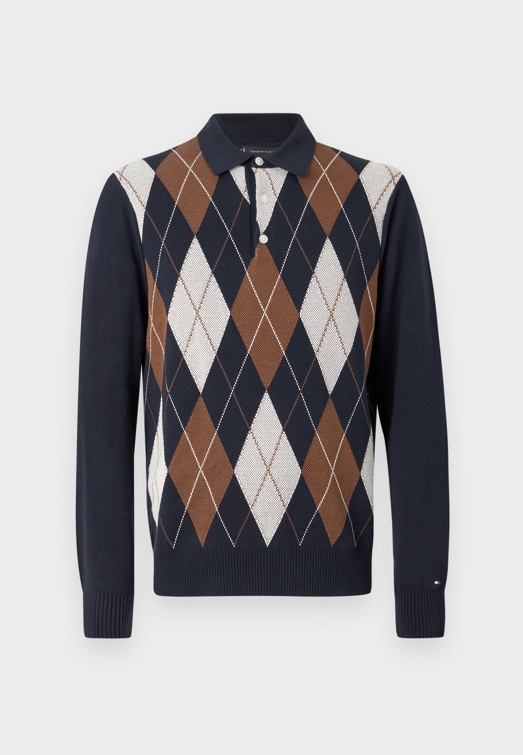 ARGYLE RUGBY COLLAR JUMPER Media 1