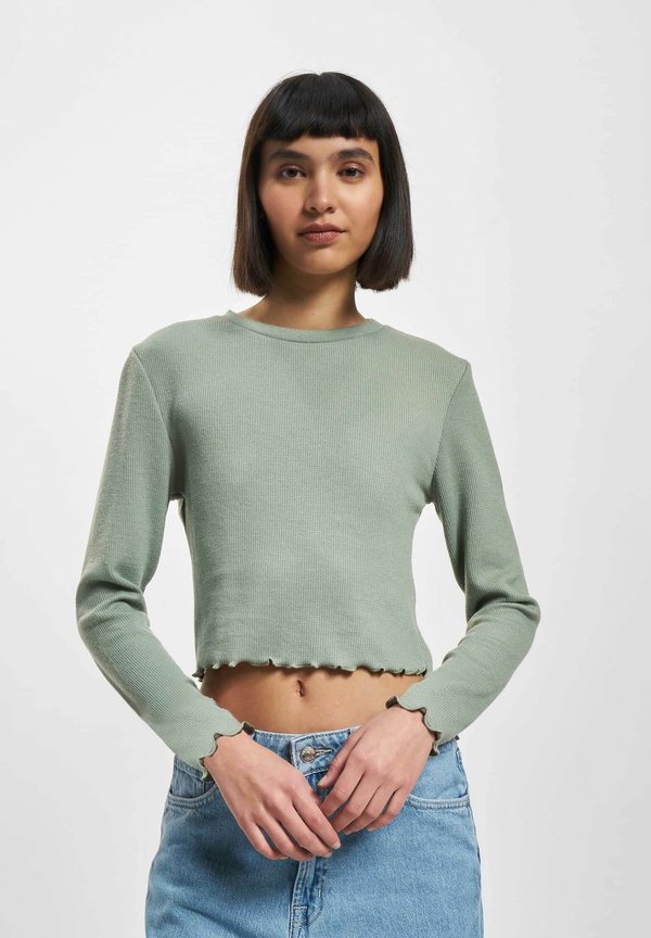 ONLY CROPPED - Long sleeved top - green