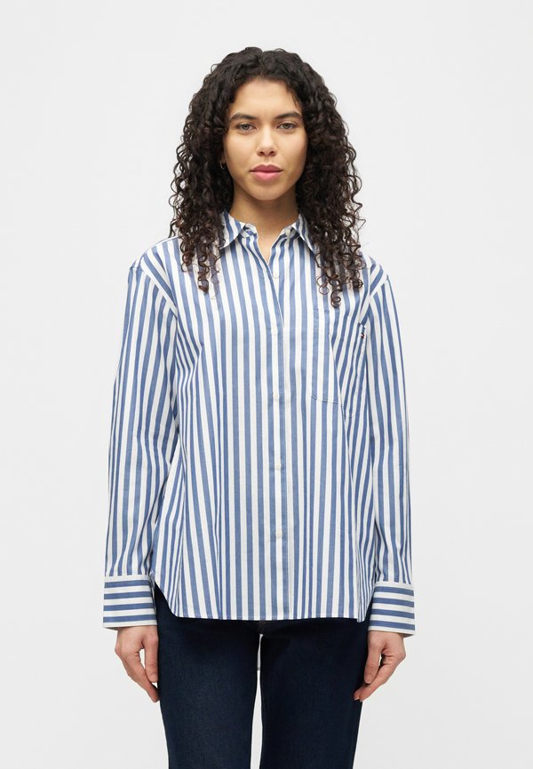 Tommy Hilfiger Button-down blouse - ecru/seashore navy