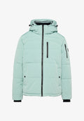 s.Oliver ABNEHMBARER KAPUZE - Winter jacket - salbeigrün