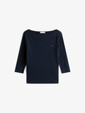 Tommy Hilfiger SLIM FIT - Long sleeved top - desert sky