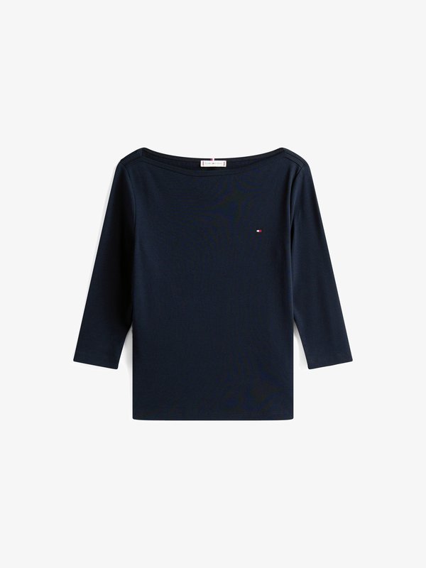 Tommy Hilfiger SLIM FIT - Long sleeved top - desert sky