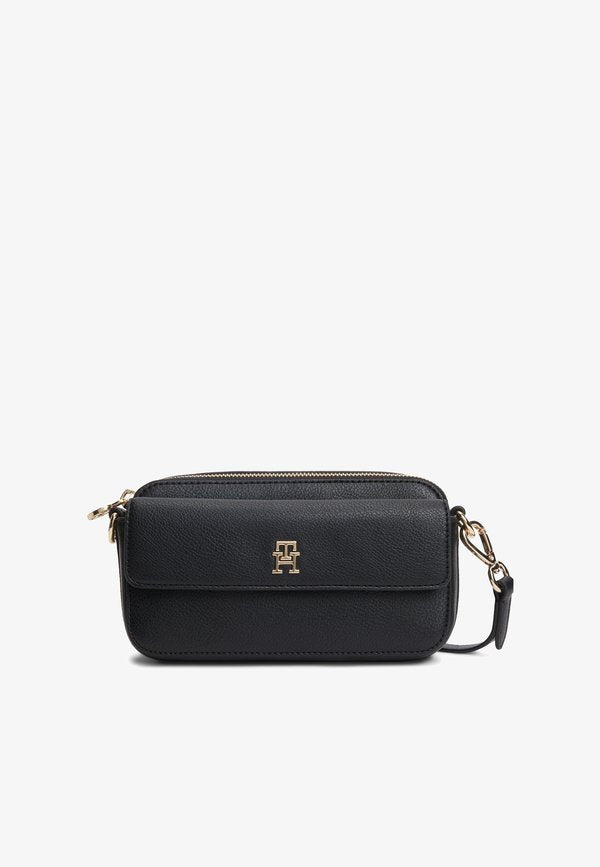 Tommy Hilfiger TH ICON CAMERA BAG - Cross body bag - black