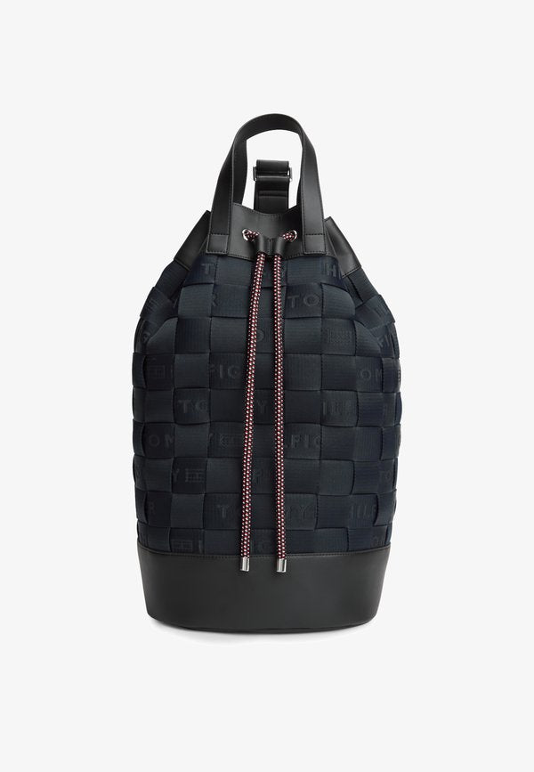 Tommy Hilfiger WOVEN JACQUARD BEACH SLING BAG - Cross body bag - space blue