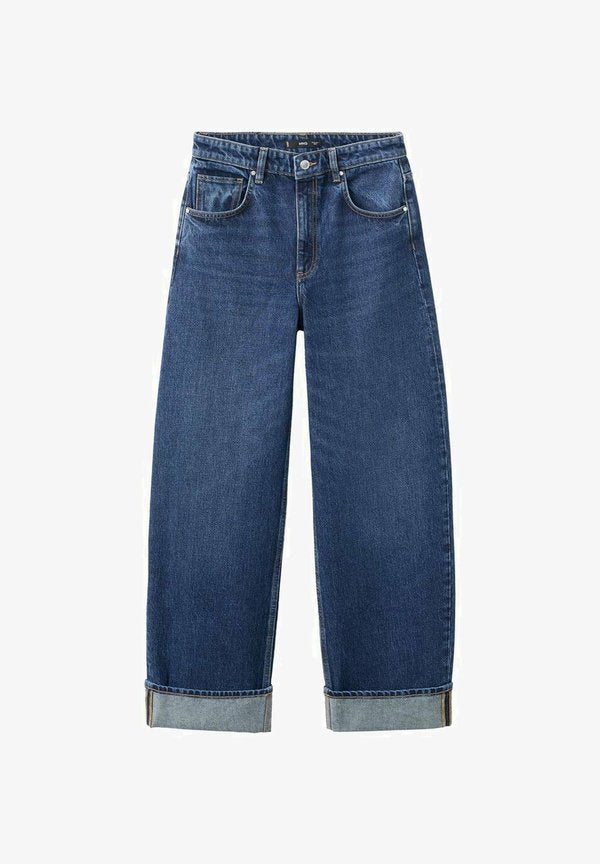 Mango Straight leg jeans - dark blue