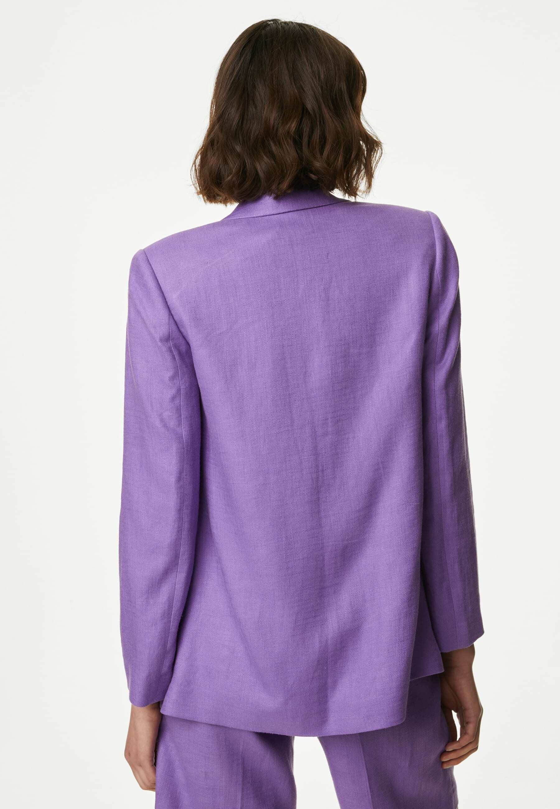 Marks & Spencer RELAXED LINEN BLEND SINGLE BREASTED