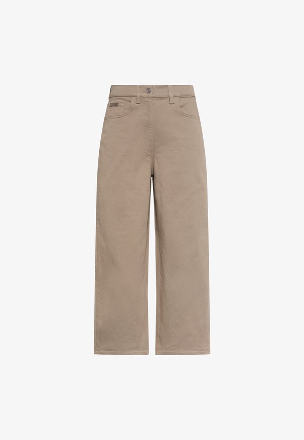 Calvin Klein Jeans CROPPED BARREL - Relaxed fit jeans - roasted cashew