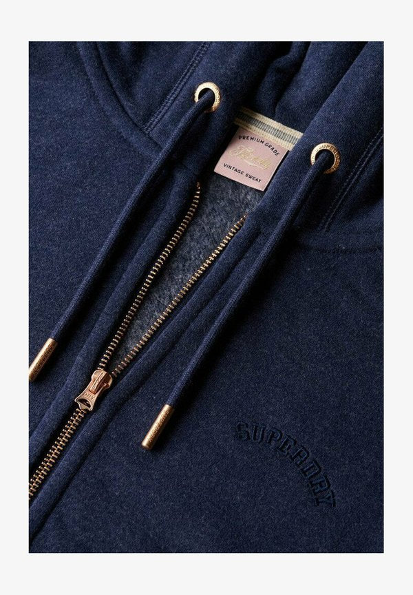 Superdry & Co ESSENTIAL LOGO ZIP - Zip-up sweatshirt - princedom blue marl