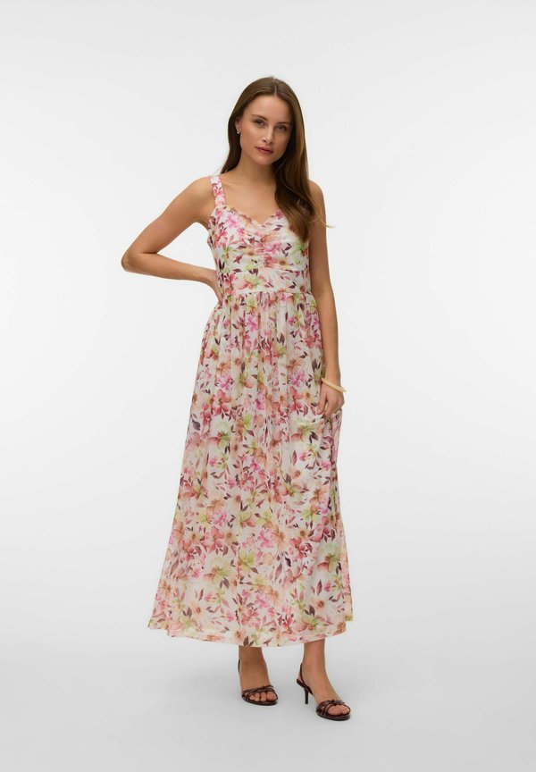 Vero Moda AWBLAIR Long - Maxi dress - bright white